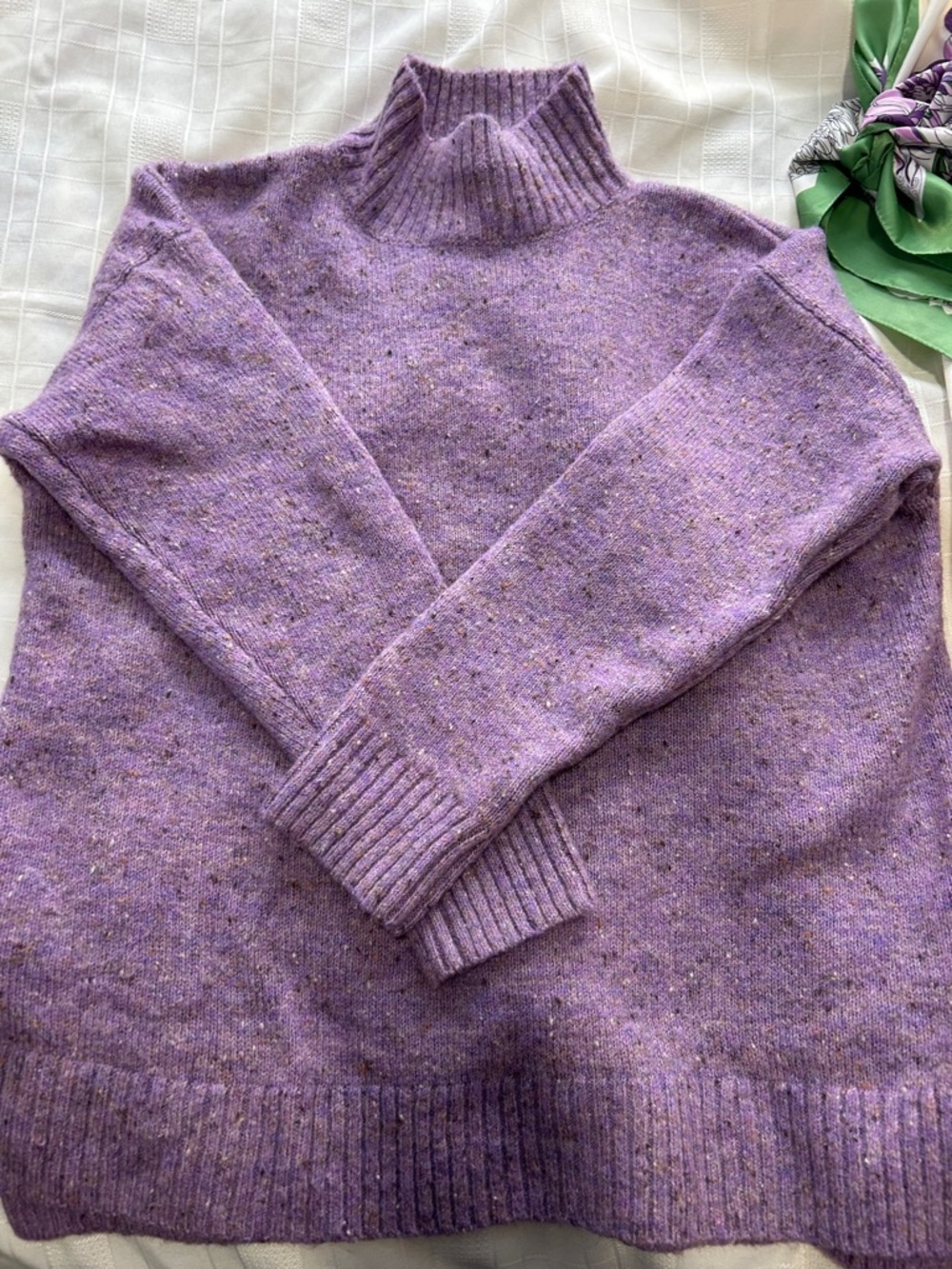 Purple tweed sweated, M